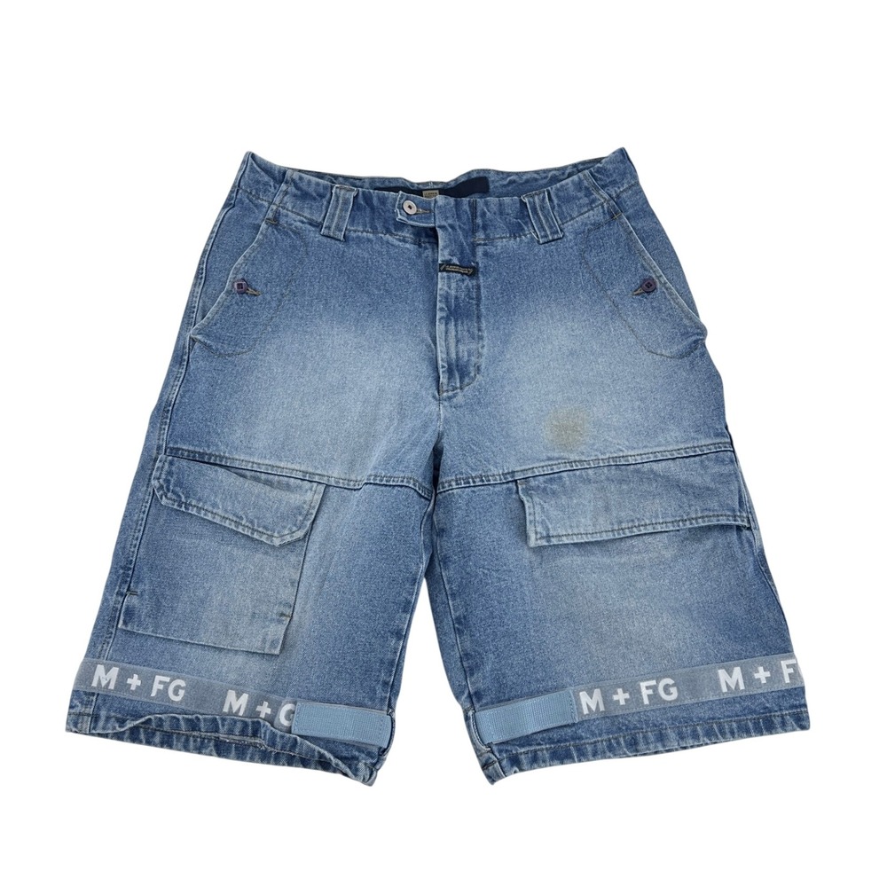 Vintage Marithe Francois Girbaud Denim Cargo Shorts Baggy Mens 36 M+FG